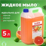 Мыло жидкое 5 л, ЛАЙМА PROFESSIONAL, Грейпфрут и Лайм, 601432 601432