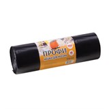 Мешки для мусора 360 л, черные, в рулоне 10 шт., ПВД, 65 мкм, 110х140 см, особо прочные, КОНЦЕПЦИЯ БЫТА Профи 603736