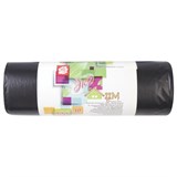 Мешки для мусора 220 л, черные, в рулоне 10 шт., ПВД, 29 мкм, 83х110 см, КБ, "ЭкоДом", 3019 604924