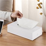 Диспенсер для косметических салфеток LAIMA CLASSIC, настольный/настенный, пластиковый, белый, 605392 605392