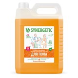 Средство для мытья пола и поверхностей 5 л SYNERGETIC, c дезинфицирующим эффектом, биоразлагаемое 605556