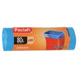 Мешки для мусора 80 л, синие, в рулоне 20 шт., ПНД, 12 мкм, 70х90 см, PACLAN "Classic", 402054 606335