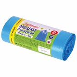 Мешки для мусора 35 л синие, в рулоне 30 шт., ПНД 10 мкм, 50х60 см, ЛЮБАША, 608091 608091