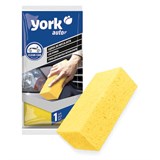 Губка XXL для мытья автомобиля и уборки, 21х11х6,5 см, ПОЛИУРЕТАНОВАЯ, плотность 18 кг/м3, YORK, 12010 608389