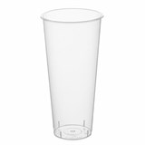 Стакан одноразовый пластиковый, прозрачный, сверхплотный, 650 мл, "Bubble Cup", ВЗЛП, 1022ГП 609242