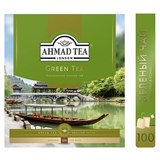 Чай AHMAD (Ахмад) "Green Tea" зеленый, 100 пакетиков по 2 г, 478i-08 620212