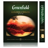 Чай GREENFIELD "Golden Ceylon" черный цейлонский, 100 пакетиков в конвертах по 2 г, 0581 620218