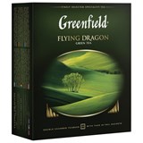 Чай GREENFIELD "Flying Dragon" зеленый, 100 пакетиков в конвертах по 2 г, 0585 620223