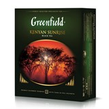 Чай GREENFIELD "Kenyan Sunrise" черный кенийский, 100 пакетиков в конвертах по 2 г, 0600-09 620389