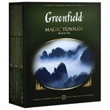Чай GREENFIELD "Magic Yunnan" черный, 100 пакетиков в конвертах по 2 г, 0583-09 620390