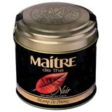 Чай листовой MAITRE "Мэтр де Люкс" черный 100 г, жестяная банка, бар165р 620404