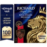 Чай RICHARD "Royal English Breakfast" черный, 100 пакетиков по 2 г, 100270 620415