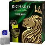 Чай RICHARD "Royal Green" зеленый, 100 пакетиков по 2 г, 610150 620747