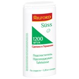 Заменитель сахара MILFORD "Suss" 1200 таблеток, пластиковая баночка с дозатором, 486102 622120