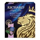 Чай RICHARD "Royal Thyme & Rosemary" черный с чабрецом и розмарином, 100 пакетиков по 2 г, 100647 622173