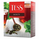 Чай TESS "Minty" черный с мятой, 100 пакетиков в конвертах по 1,5 г, 1663-09 622346