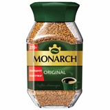 Кофе растворимый MONARCH "Original" 270 г, стеклянная банка, сублимированный, 8052852 622376