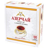 Чай АЗЕРЧАЙ черный с бергамотом, 100 пакетиков по 2 г, 419830 622730