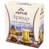 Чай АЗЕРЧАЙ "Армуду" зеленый, 100 пакетиков по 1,6 г, 420537 622738