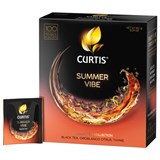 Чай CURTIS "Summer Vibe", черный с мятой и ароматом цитрусовых, 100 пакетиков в конвертах по 1,7 г, 102558 623399