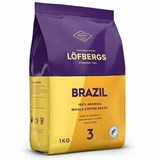 Кофе в зернах LOFBERGS "Brazil", 1 кг, арабика 100%, Швеция, 42672 623757