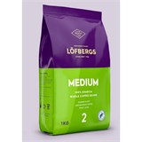Кофе в зернах LOFBERGS "Medium Roast", 1 кг, арабика 100%, Швеция, 40187 623759