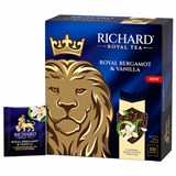 Чай RICHARD "Royal bergamot & vanilla" черный, 100 пакетиков в конвертах по 2 г, 102736 624178