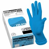 Перчатки латексные смотровые MANUAL HIGH RISK HR419 Австрия, 25 пар (50 шт.), размер L (большой) 631206