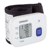 Тонометр OMRON RS2 (HEM-6121-RU), манжета 13,5-21,5 см, автоматический, на запястье, питание 2хААА 631371