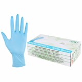 Перчатки нитриловые смотровые SFM Supersoft, Германия, 100 пар (200 штук), размер S (малый) 631381