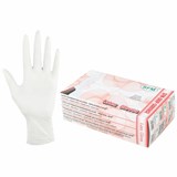 Перчатки латексные смотровые SFM Grip-Surface Германия, 50 пар (100 штук), размер М (средний) 631385
