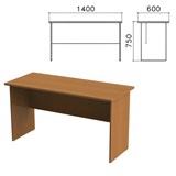 Стол письменный "Монолит", 1400х600х750 мм, цвет орех гварнери, СМ22.3 640081