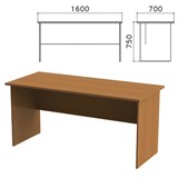 Стол письменный Монолит, 1600х700х750 мм, цвет орех гварнери, СМ3.3 640093