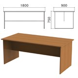 Стол для переговоров "Монолит", 1800х900х750 мм, цвет орех гварнери, СМ18.3 640111
