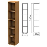 Шкаф (стеллаж) "Монолит", 370х390х2050 мм, 4 полки, цвет бук бавария, КМ45.1 640174