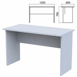 Стол письменный "Арго", 1200х600х760 мм, серый 641245