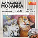 Картина стразами (алмазная мозаика) 30х40 см, ОСТРОВ СОКРОВИЩ "Тёплая дружба", без подрамника, 662561 662561
