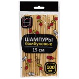 Шпажки-шампуры для шашлыка бамбуковые 15 см, 100 штук, КП, 137599 700659