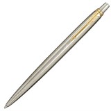 Ручка шариковая PARKER "Jotter Core Stainless Steel GT", ежедневник А5 черный, пакет, 880886 880886
