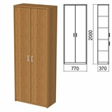 Шкаф закрытый "Арго", 770х370х2000 мм, орех (КОМПЛЕКТ) 981596