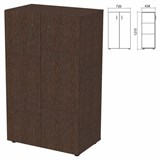 Шкаф закрытый "Приоритет" 720х438х1215 мм, 2 полки, венге (КОМПЛЕКТ) 982192