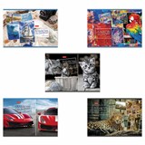 Альбом для рисования А4 48 л., скоба, обложка картон, HATBER, 205х290 мм, Ассорти, 48А4В 105749