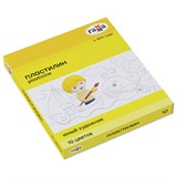 Пластилин классический ГАММА "Юный художник NEW", 10 цветов, 140 г, со стеком, картонная упаковка, 280044 105871