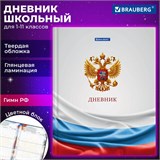Дневник 1-11 класс 40 л., твердый, BRAUBERG, ламинация, цветная печать, РОССИЙСКОГО ШКОЛЬНИКА-4, 106052 106052
