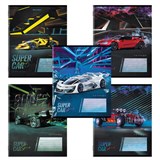 Тетрадь 12 л. BRAUBERG, клетка, обложка картон, SUPER CAR, 106465 106465