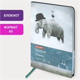 Блокнот А5 (143x210 мм), BRAUBERG VISTA "Spirit", под кожу, гибкий, 80 л., 112084 112084