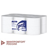 Бумага туалетная 200 метров, PROtissue (T2) LITE, 1-слойная, белая, КОМПЛЕКТ 12 рулонов, С231 114328