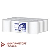 Полотенца бумажные с центральной вытяжкой 120 м, PROtissue (M1) COMFORT, 1-слойные, белые, КОМПЛЕКТ 12 рулонов, С194 114331