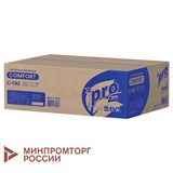 Полотенца бумажные 250 шт., PROtissue (H3) COMFORT, 1-слойные, белые, КОМПЛЕКТ 20 пачек, 22х21 см, V-сложение, С192, C192 114333