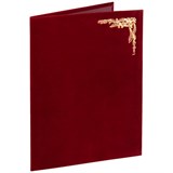 Папка адресная бархат бордовый, "Виньетка", формат А4, STAFF, 124294 124294
